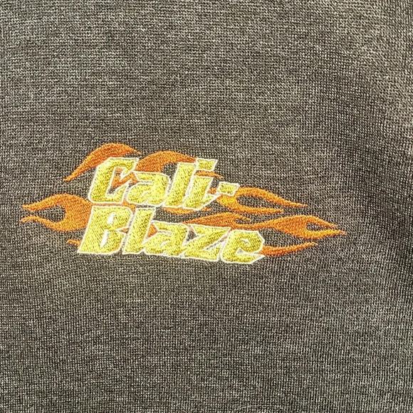 Men's 3XL dark gray CALI BLAZE crewneck sweater brand new from vendor LOT D3 - Picture 2 of 4